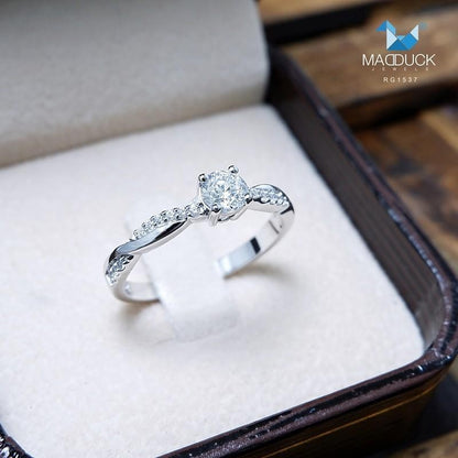 Couple ring set – CZ in 925 silver by Madduck Jewels