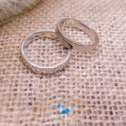 Couple ring set – CZ in 925 silver by Madduck Jewels