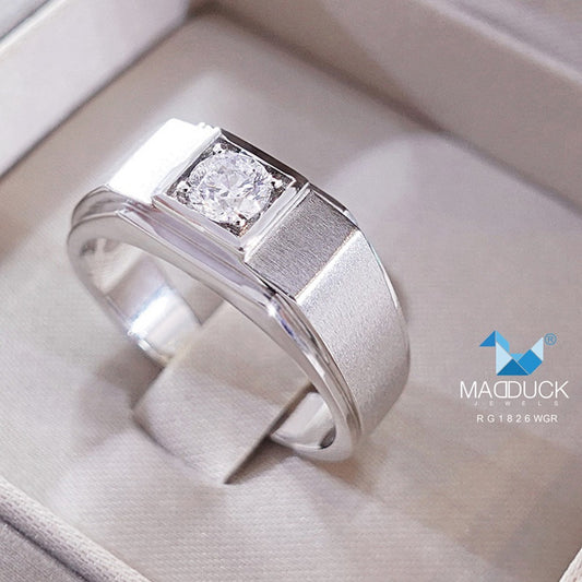 Couple ring set – CZ in 925 silver by Madduck Jewels