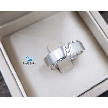 Couple ring set – CZ in 925 silver by Madduck Jewels