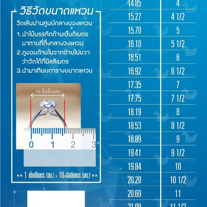 Madduckjewels RG2603 แหวนเงินแท้ 925 CZ / โมอิส (Moissanite) / เพชรแลป (Lab Grown) ชุบโรเดียม แหวนแต่งงาน แหวนหมั้น