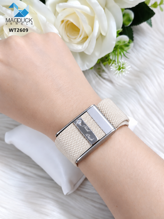 WHOOP Band Charm WT2609 | 925 Sterling Silver, Rhodium Plated | CZ / Moissanite / Lab-Grown Diamond | Personalized Engraving